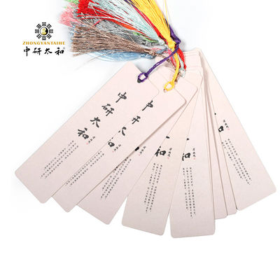 Fashion Dicetak Kertas Akupunktur Budaya Integrasi Kustom Bookmarks