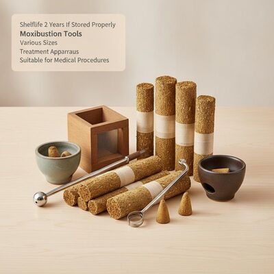 Masa simpan 2 tahun jika disimpan dengan benar Alat moxibustion Berbagai ukuran Peralatan perawatan yang cocok untuk prosedur medis