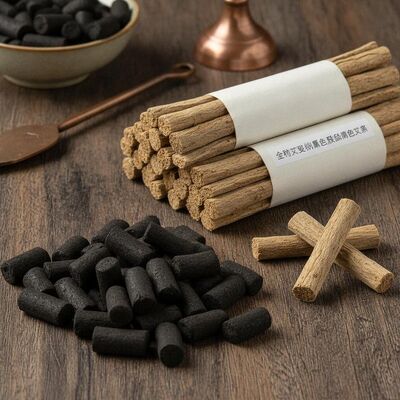 Aplikasi Seluruh Tubuh Mini Moxa Hitam dan Tidak Beraroma Brown Cahaya Herbal Moxa Stick untuk Pengobatan Tradisional Cina