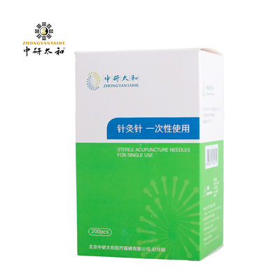Kemasan Dialisis Jarum Akupunktur Zhongyan Taihe 0.18mm