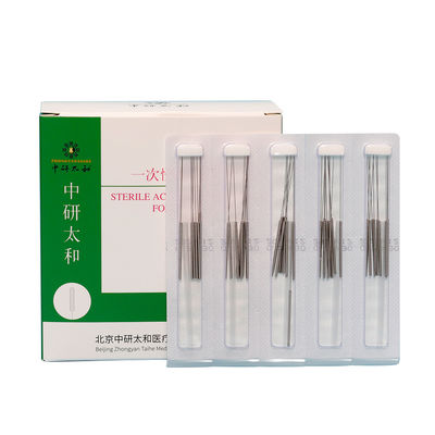 Zhongyan Taihe Kualitas Tinggi 500 pcs disposable steril jarum akupunktur Akupunktur Terapi