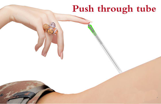 0.16mm Silver Intradermal Acupuncture Needles untuk meredakan rasa sakit
