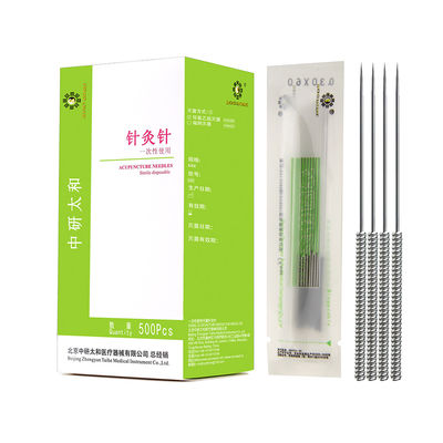 10mm Handle Length Straight Akupunktur Jarum Intradermal untuk Pengobatan Tradisional Cina dan Penghilang Rasa Sakit