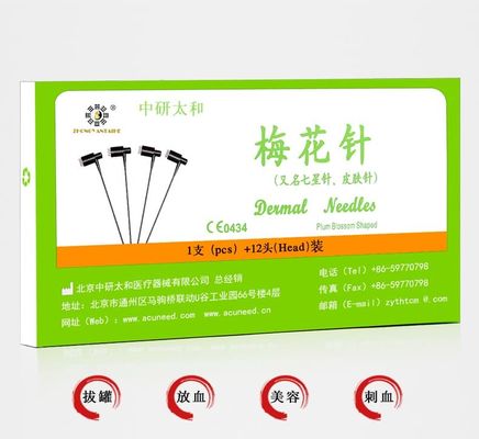 0.20mm X 25mm Plum Blossom Jarum untuk Pengobatan Tradisional Cina dalam OEM