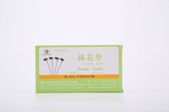 Obat Tradisional Cina Zhongyan Blossom Jarum 12 Jarum Kotak Peralatan Akupunktur Cocok untuk Klinis dan Terapeutik