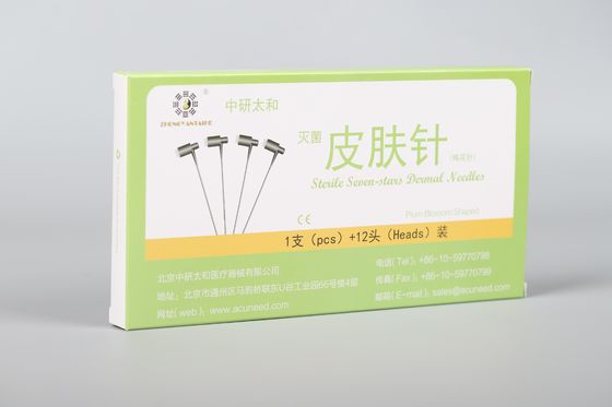 15cm Steril Dermal Plum Blossom Jarum Pilihan utama untuk pengobatan akupunktur