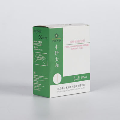 Jarum Akupunktur Aman Disterilkan 0.20 ~ 0.40mm Untuk Perawatan Kecantikan
