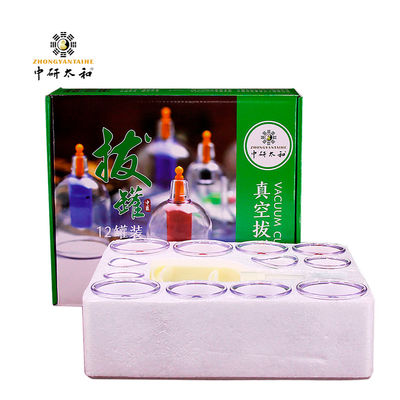 Set Cangkir Bekam Hisap Putar Set Bekam Hijama Vakum Manual