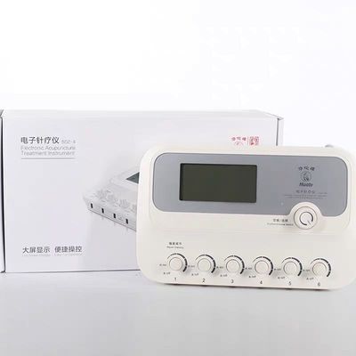Battery Operated Electronic Acupuncture Treatment Instrument White Tool for Acupuncture Therapy and Muscle Relaxation Treatment