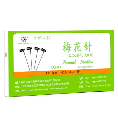 15cm Steril Professional Plum Blossom Jarum Penting Alat Peningkatan Tubuh 12pcs/Kotak