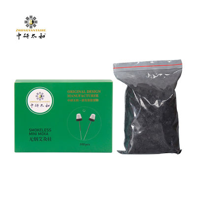 Black Pure Moxa Rolls untuk Moxibustion 3 Tahun Tanggal kadaluarsa Bahan berkualitas profesional