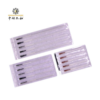 Ultra Sharp 0.20 Mm-0.40 Mm Aman Jarum Akupunktur Baja Rinsing Untuk Kedokteran Cina